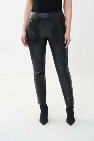 Faux Leather Pant | Black