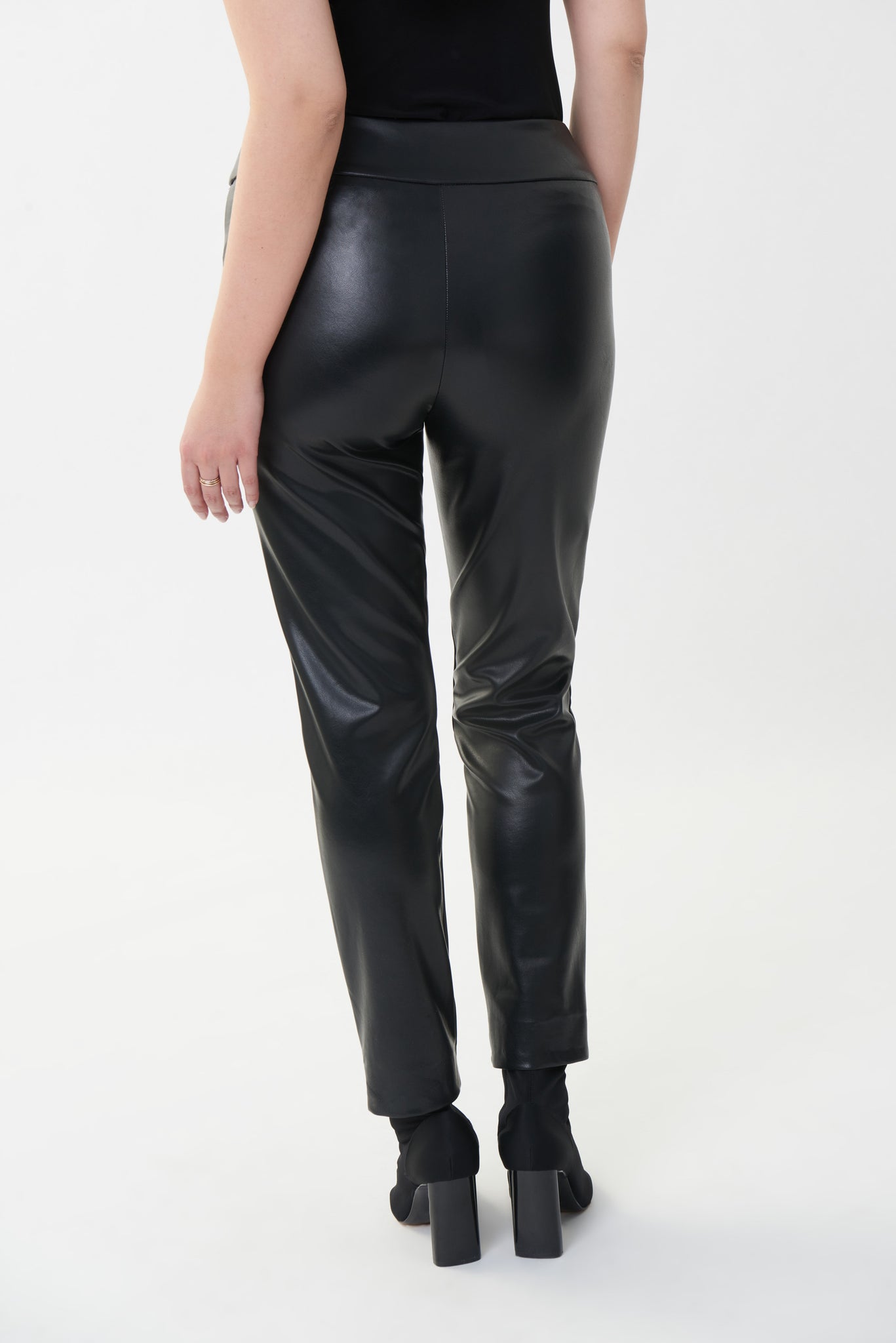 Faux Leather Pant | Black