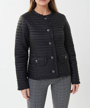 Quilted Puffer Coat | Black