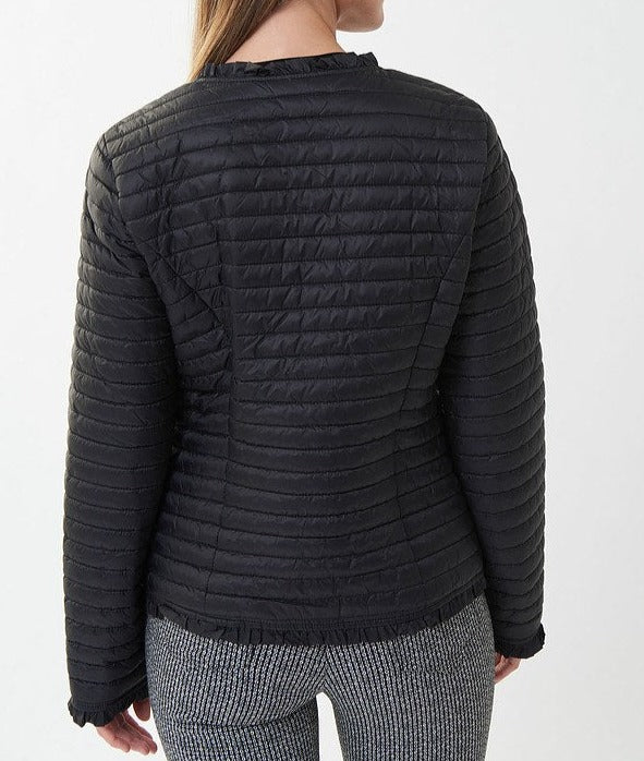 Quilted Puffer Coat | Black