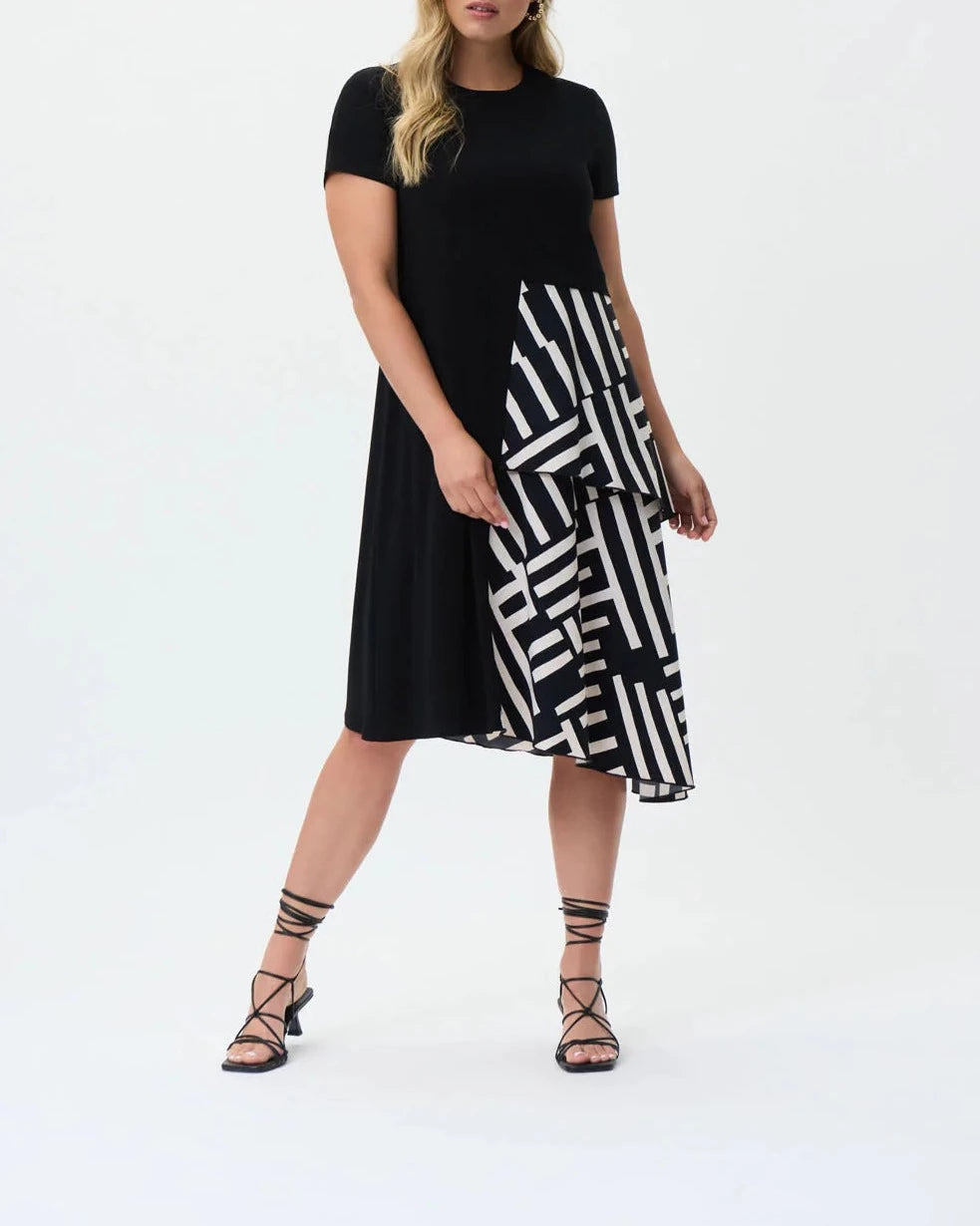 Printed Dress | Black and White