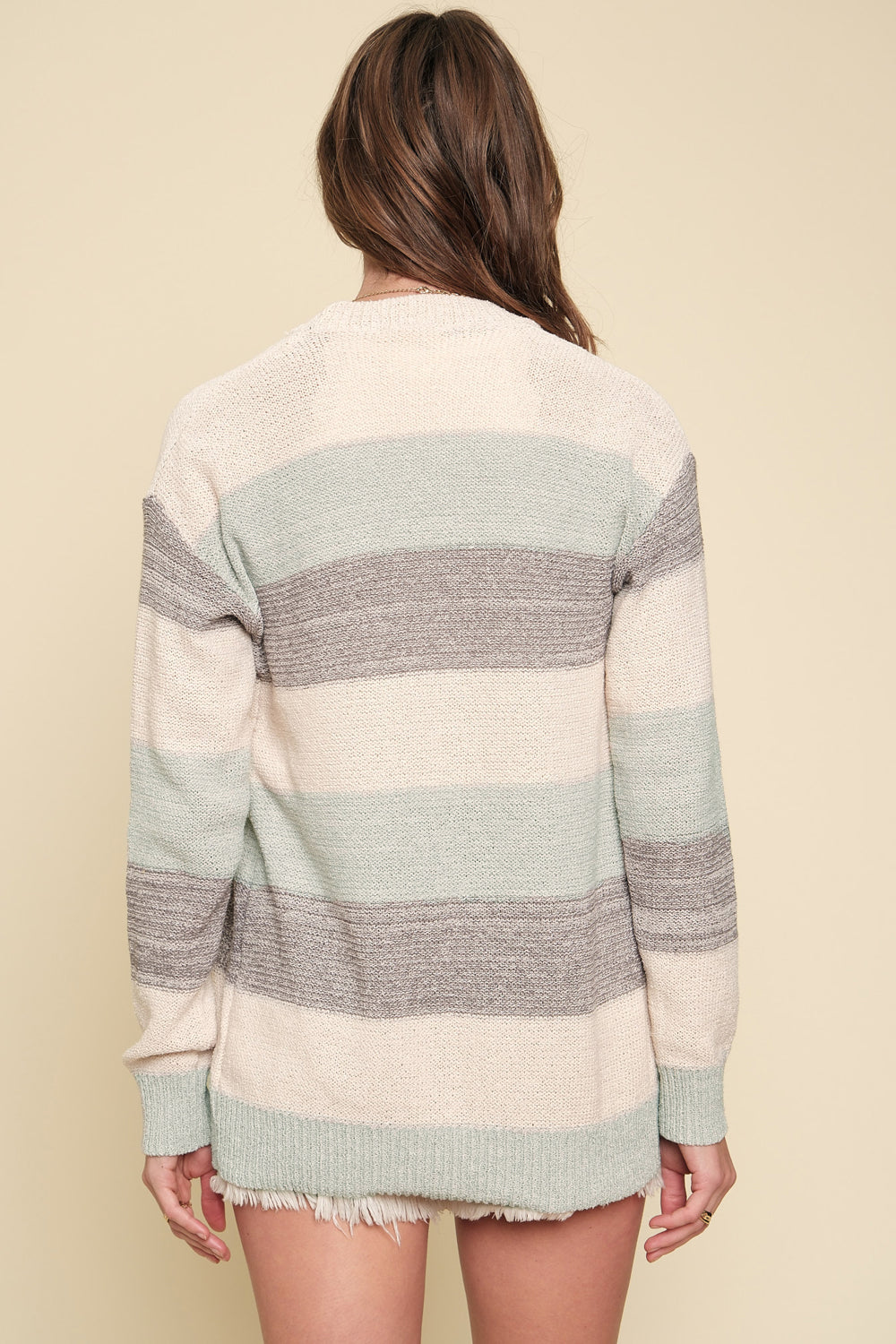 Open Sweater Cardigan | Multi 