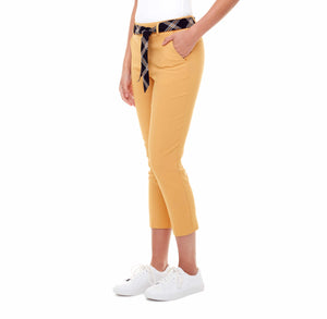 CROPPED TROUSER PANT WITH SASH | UP!