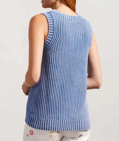 Knitted Sweater Top | Picasso Blue