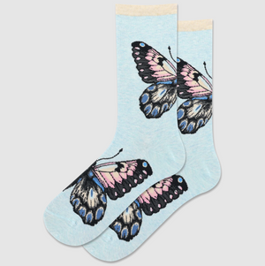 Crew Length Socks | Butterfly