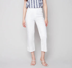 Pull on twill Pant | White 