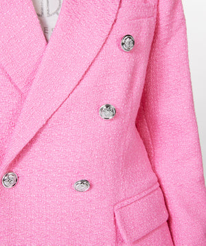 Double Button Blazer | Pink