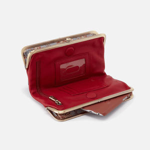 Scarlet Wallet With Flap