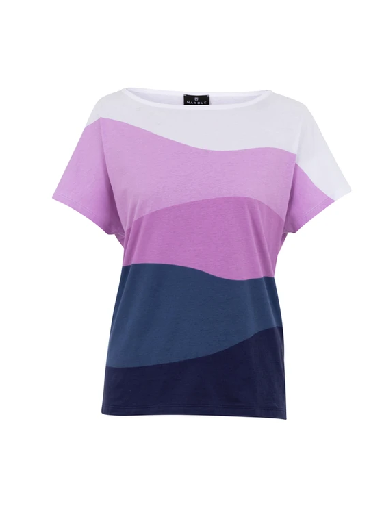 Color Block Tee | Lilac 