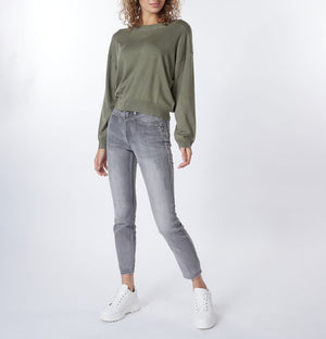Basic Boxy Sweater | Leafgreen