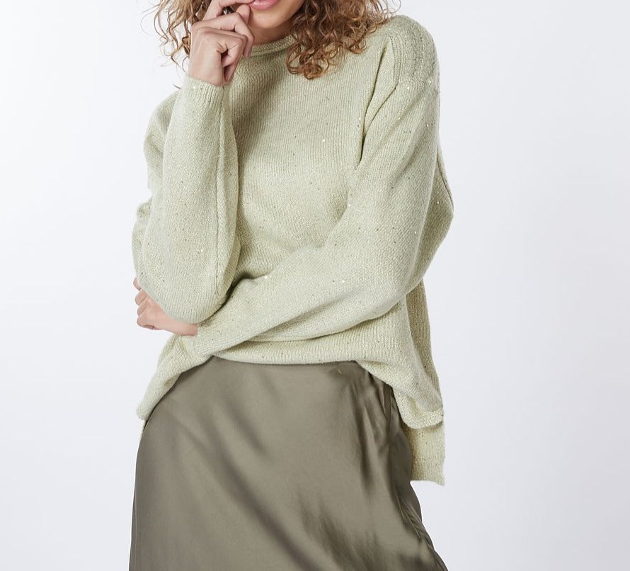Sequins Sweater |  Green