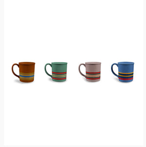 Ceramic Stripe Mug Set