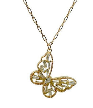 Butterfly On 18K Gold Fill Chain