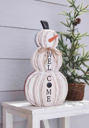Pumpkin Snowman