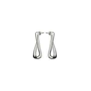 For U Earrings | Silver