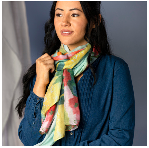 ArtLifting Rectangle Scarf | Poppy