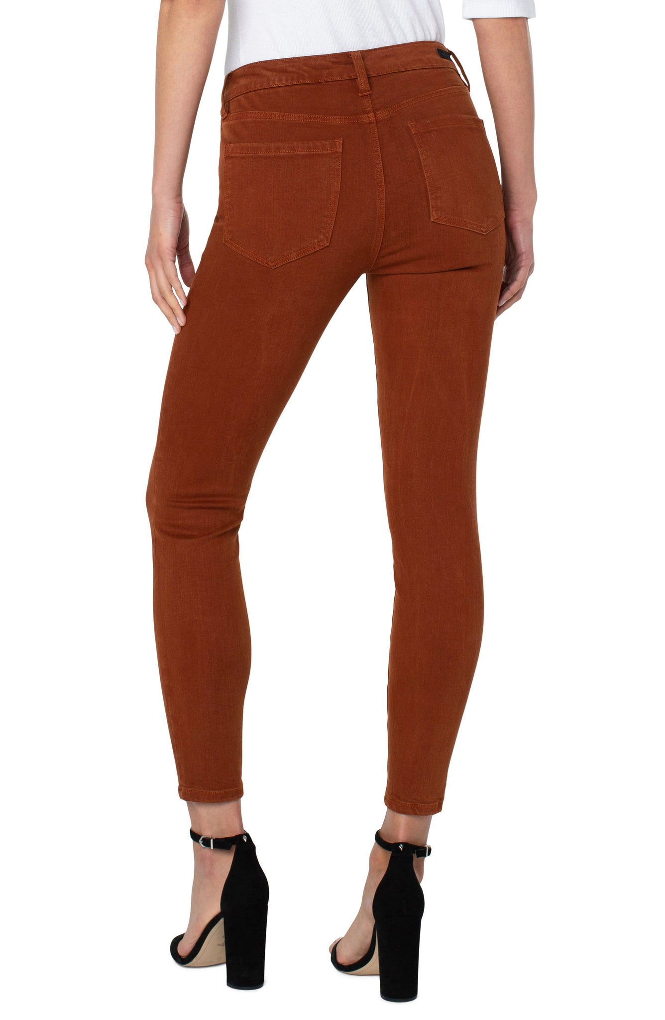 Abby Ankle Skinny Jeans | Cognac