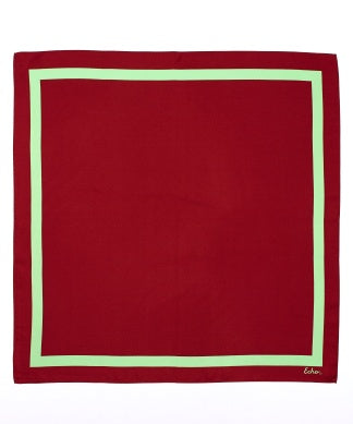 solid frame silk bandana